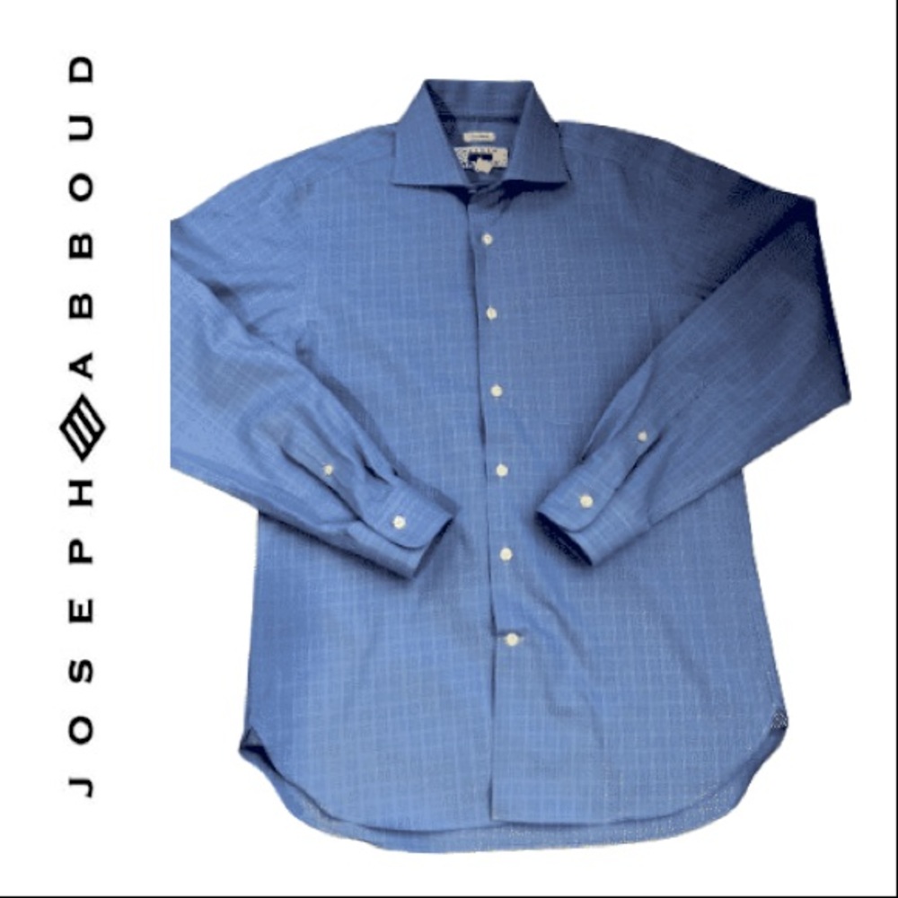Joseph Abboud Men’s Button Down Blue Dress Shirt